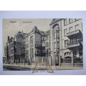 Gliwice, Gleiwitz, ul. Augusty, pałac czynszowy, ok. 1920