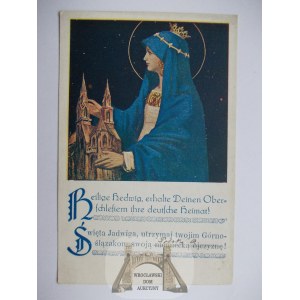Górny Śląsk, święta Jadwiga, Plebiscyt propaganda niemiecka, ok. 1919