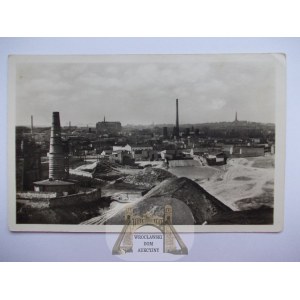 Częstochowa, okupacja, panorama, kominy, ok. 1940