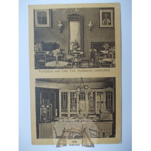 Głubczyce, Leobschutz, cukiernia C. Krautwurst, 1920, znaczki plebiscyt