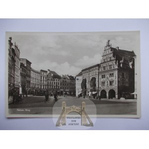 Nysa, Neisse, Rynek, zdjęciowa, 1934