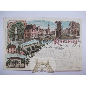 Kluczbork, Kreuzburg, lithograph, 1896