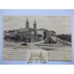 Breslau, Breslau, Strzelecki Square, narrow-gauge railroad station, 1899