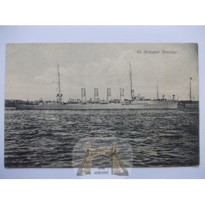 Okręt Wojenny, krążownik SMS - Breslau, 1914