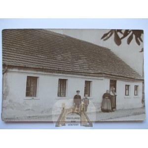 Bierutów, Bernstadt near Olesnica, cottage, private card, 1910
