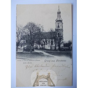 Milin near Mietkow, Wrocław, church, ca. 1900.