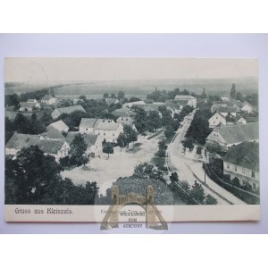 Olesnica Mala bei Olawa, Panorama, Straße, 1906