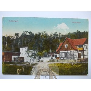 Struga, Adelsbach k. Wałbrzych młyn, Niedermuhle, ok. 1920