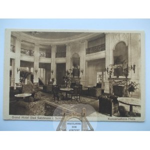 Szczawno Zdrój, Salzbrunn, Grand Hotel, wnętrze, ok. 1920