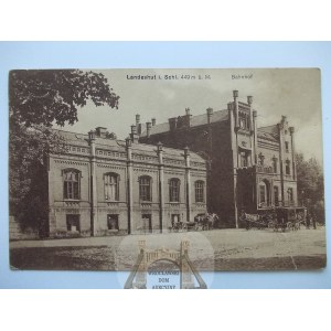 Kamienna Góra, Landeshut, dworzec, ok. 1912