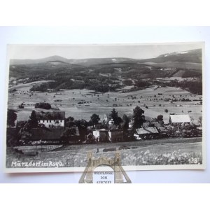 Marciszów near Kamienna Góra, panorama, 1930