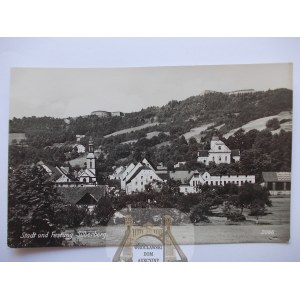 Srebrna Góra, Silberberg, panorama miasteczka, ok. 1930