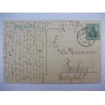Głogów, Glogau, Rynek w paczce, kolaż, 1907