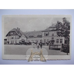Kudowa Zakrze, train station, circa 1920.