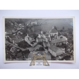 Wambierzyce, Albendorf, aerial panorama, circa 1930.