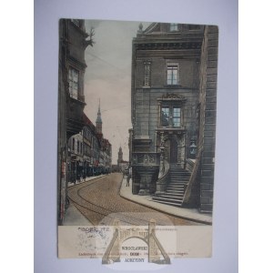 Zgorzelec, Gorlitz, ulica, ratusz, 1908