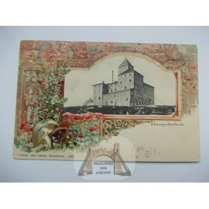 Karkonosze, Schronisko, ozdobna, tłoczona ramka, ok. 1900