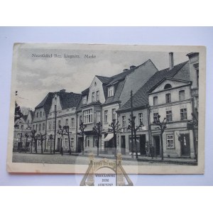 Nowe Miasteczko bei Nowa Sól, Marktplatz, Stadthäuser, um 1920