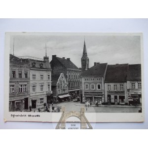 Swiebodzin, Schwiebus, Market Square, ca. 1940