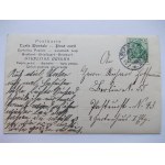 Rzepin k. Słubice, kamienica, prywatna kartka, 1907
