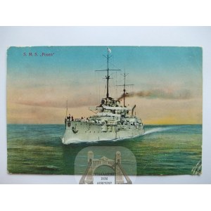 Okręt Wojenny - kążownik, S.M.S. Posen, 1914