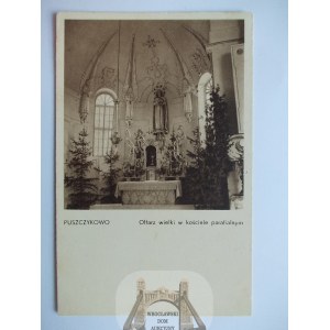 Puszczykowo, church, altar, circa 1930.