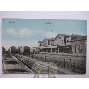 Ostrów Wlkp. Ostrowo, dworzec kolejowy 1920