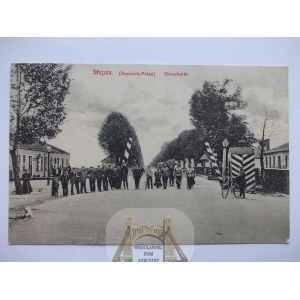 Slupca, border crossing, 1916