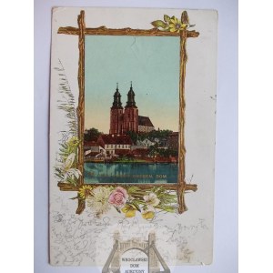 Gniezno, cathedral, decorative vignette, 1900