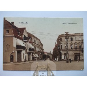 Trzcianka, Schonlanke, Market Square, 1915