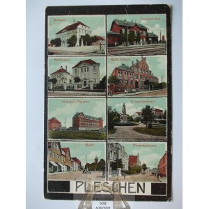 Pleszew, Pleschen, 8 Ansichten, ca. 1915