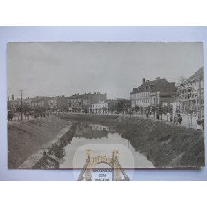 Kalisz, street, river, photo, 1939