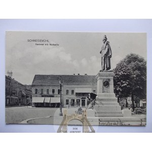 Piła, Schneidemuhl, pomnik, Rynek, 1909