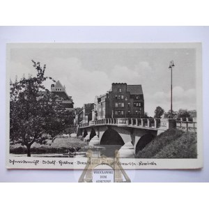 Säge, Schneidemuhl, Brücke 1940