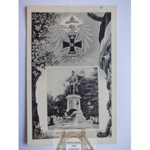 Piła, Schneidemuhl, pomnik, krzyż, ozdobna winieta, 1915