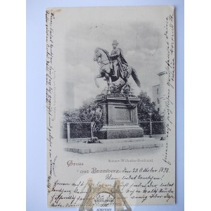 Bydgoszcz, Bromberg, horse monument, 1898
