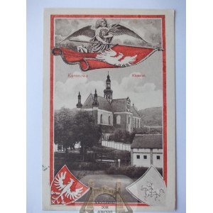 Koronowo k. Bydgoszcz, klasztor, patriotyczna orzeł, 1922
