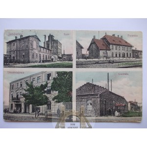 Janowiec Wielkopolski k. Żnin, fabryka, dworzec, ulica 1914