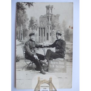 Grupa, Gruppe, k. Świecie, żołnierze, 1912