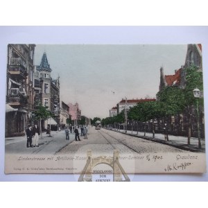 Grudziadz, Graudenz, Lipowa Straße, 1902