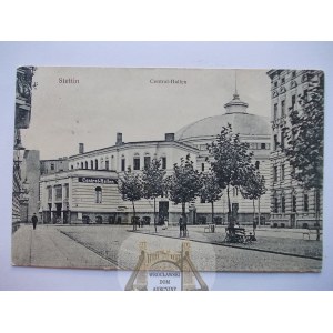 Szczecin, Stettin, Hala centralna, 1918