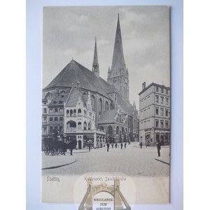 Stettin (Szczecin), Stettin, Kohlenmarkt, Kirche, 1910