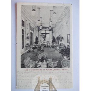 Kołobrzeg, Kolberg, Hotel Monopol, pokój, 1910