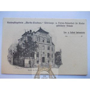 Świnoujście, Swinemunde, Zakład dla Dzieci Martha Elsehaus, ok. 1910