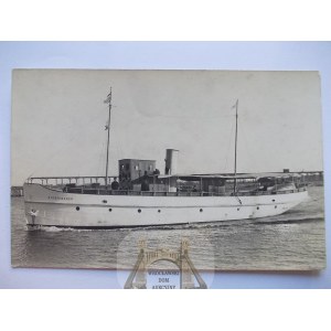 Świnoujście, Swinemunde, Statek parowiec, Stortebeker, 1925