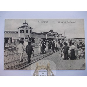 Świnoujście, Swinemunde, Kąpielisko Rodzinne, kuracjusze, 1917
