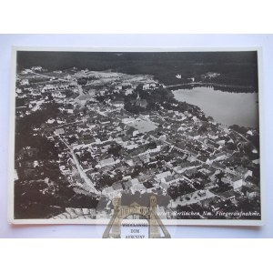 Barlinek, Barlichen, aerial panorama, ca. 1935