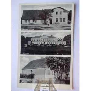 Nosibądy bei Szczecinek, Palast, Gasthaus, Schule, 1940