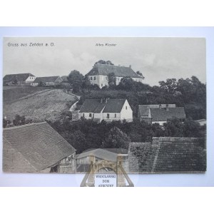 Cedynia, Zehden, panorama, klasztor, 1913