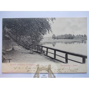 Gryfice, Greifenad jeziorem, barierka, ok. 1902